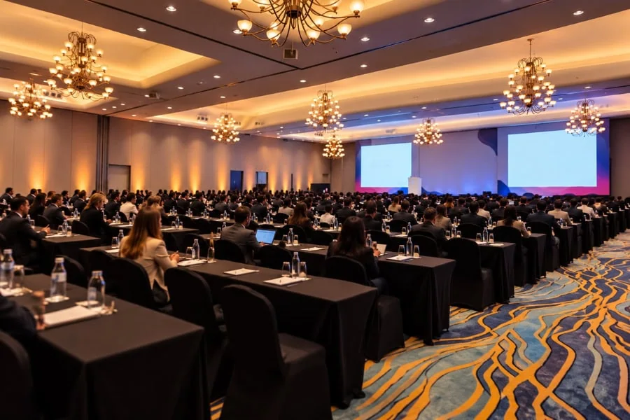 Salón de eventos del hotel sede
